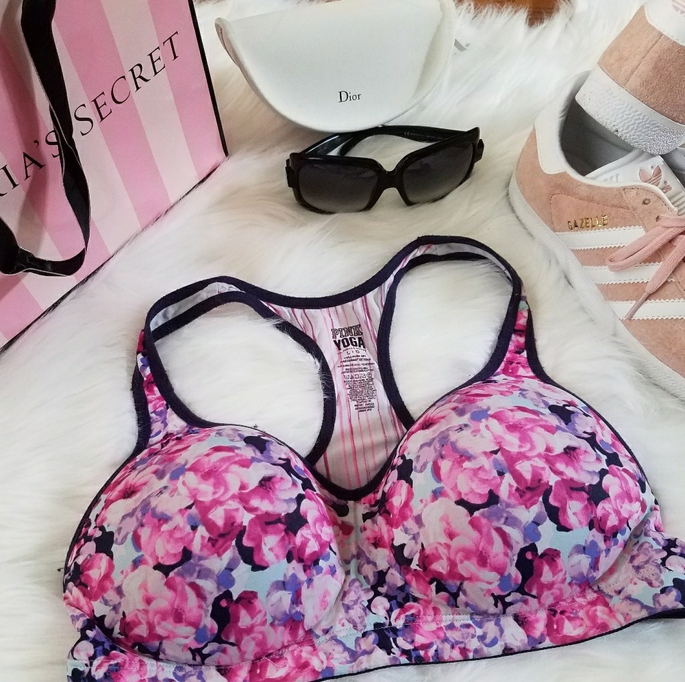 VS Pink Yoga Pushup Sports Bra